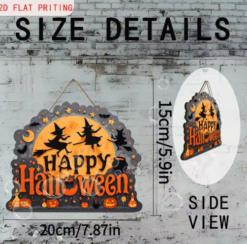 Happy Halloween Hanging Sign