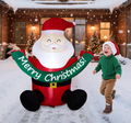 Giant 5.8FT Light-Up Inflatable Santa Christmas Decoration