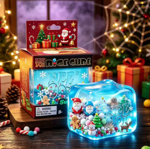 NeeDoh Nice Cube – Christmas & Halloween Squishy Sensory Toy