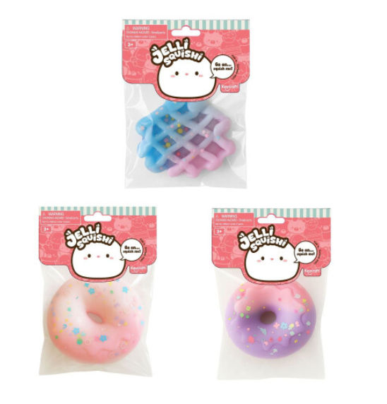 Jelly Squishy Donut & Waffle Sweet Treats Squishy Sensory Toy