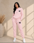Women’s White Fox Hoodie & Jogger Tracksuit Set