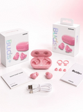 Pink Wireless Earbuds with Charging Case