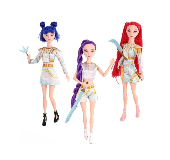 3PCS Singing Collectible Cosplay Kpop Demon Hunters Dolls