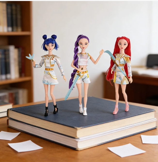 3PCS Singing Collectible Cosplay Kpop Demon Hunters Dolls