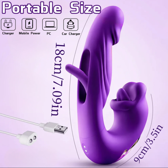 2026 Multi-Function Couples Vibrator – Rechargeable