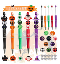 5-Piece Halloween DIY Beaded Ballpoint Pen Set