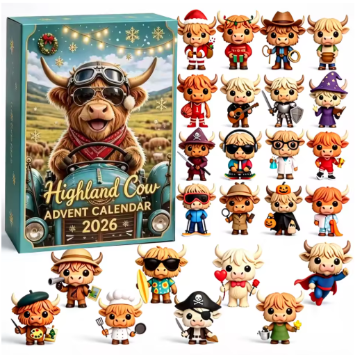 🐮🎄 Highland Cow 24-Day Advent Calendar 2026 🎄🐮