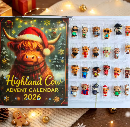 🐮🎄 Highland Cow 24-Day Advent Calendar 2026 🎄🐮