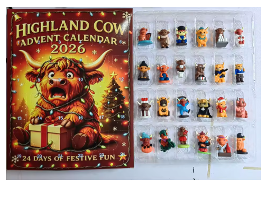 🐮🎄 Highland Cow 24-Day Advent Calendar 2026 🎄🐮