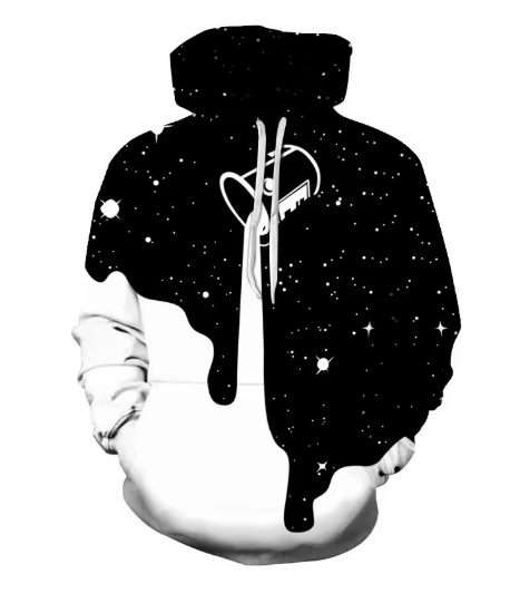Unisex 3D Colour Splash Graphic Hoodie