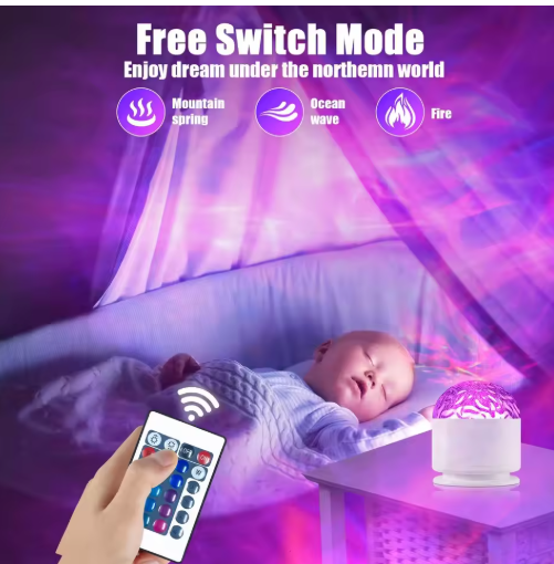 Ocean Wave & Aurora Projector Mood Light