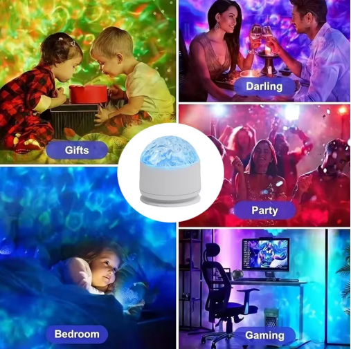 Ocean Wave & Aurora Projector Mood Light