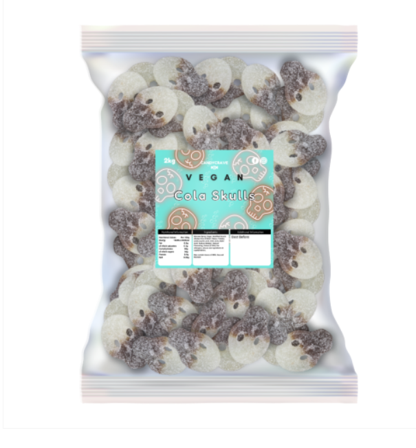 Vegan Cola Skulls – 2kg Fizzy Sweets