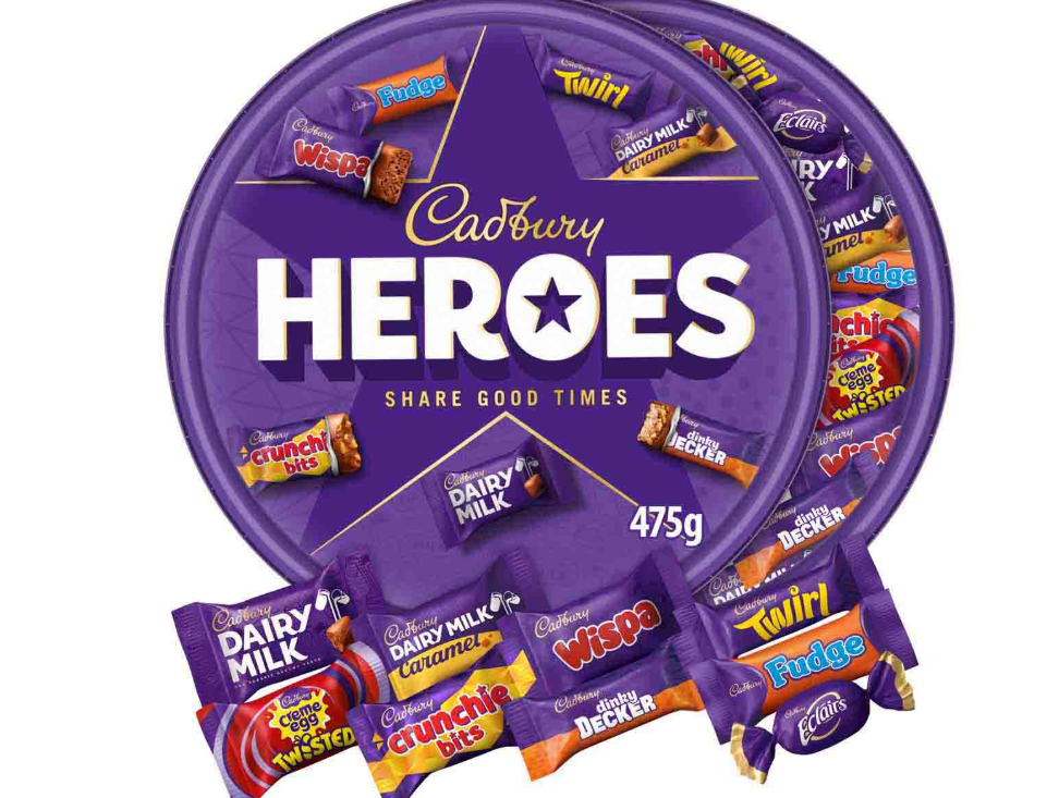 Cadbury Heroes Chocolate Tub – 475g