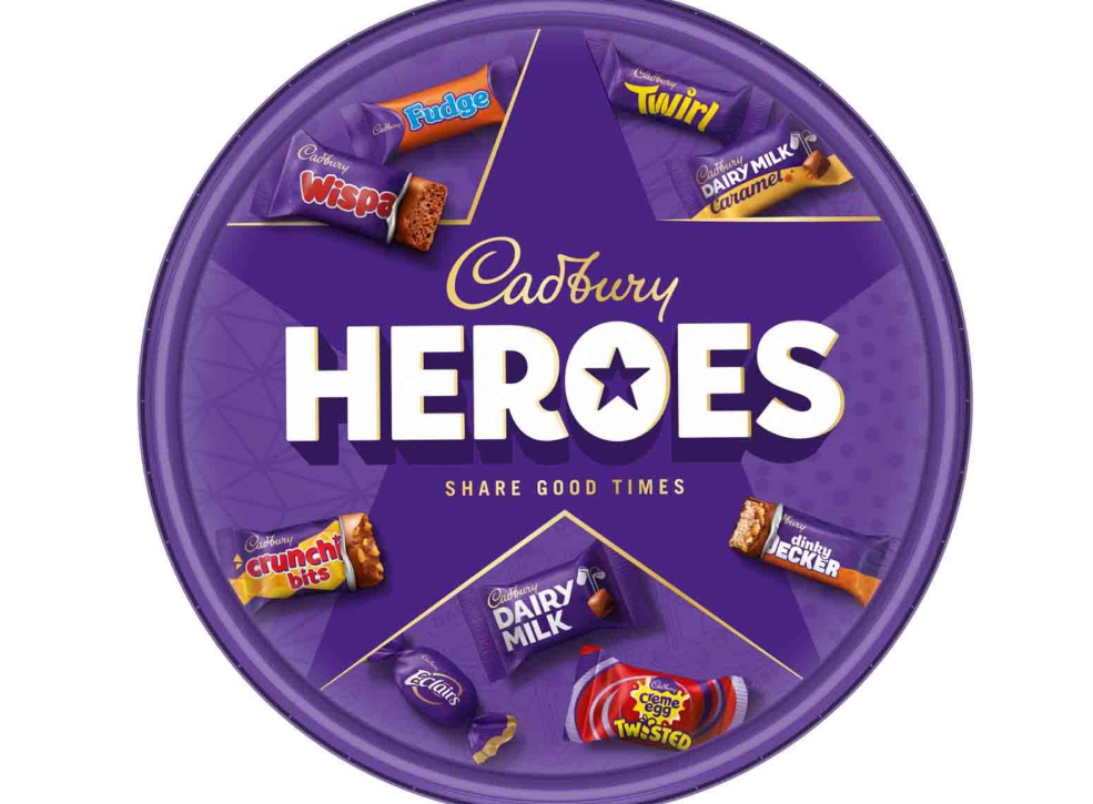 Cadbury Heroes Chocolate Tub – 475g