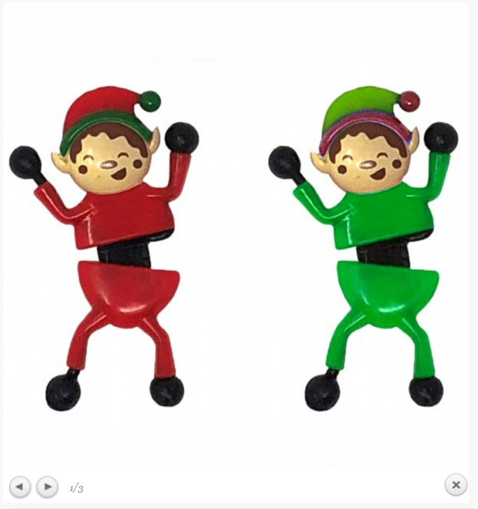 2 Pack Christmas Elf Window Tumblers & Crawlers