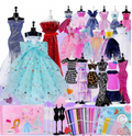 Fashion Designer Kit for Girls, Sewing Kit with 4 Mannequins,
