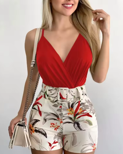 Two-piece Beach Fashion Summer Suit Sexy Slim