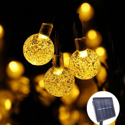 50 LED Crystal ball Solar Lamp