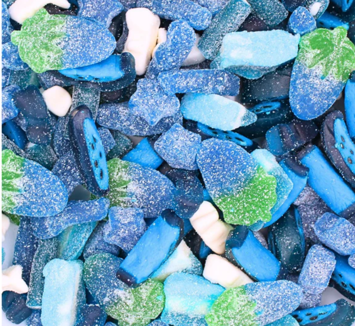 Blue Raspberry Candy Salad Bowl