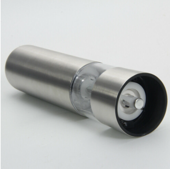 2x Electric Salt and Pepper Grinder Set Shaker Adjustable Coarseness