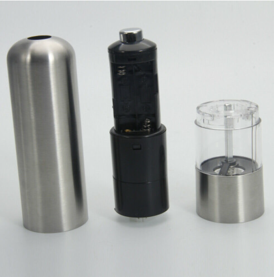 2x Electric Salt and Pepper Grinder Set Shaker Adjustable Coarseness