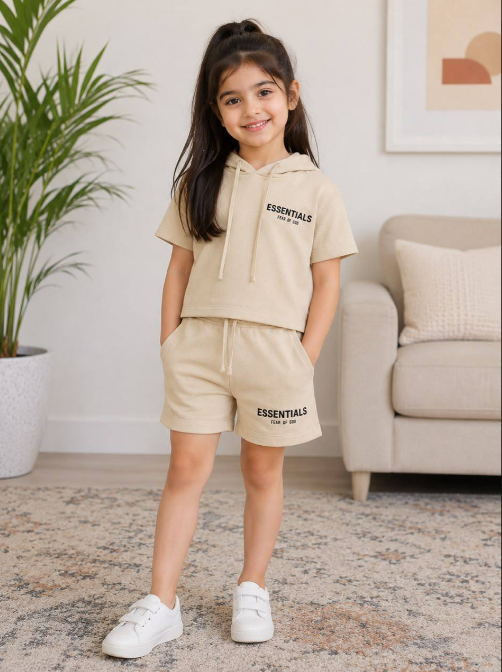 Kids Hooded Short Set