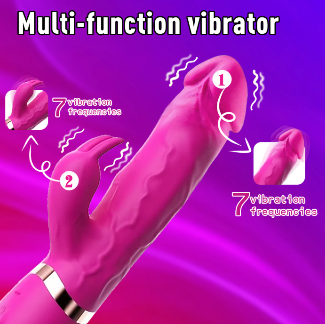 💗🔥 Dual-Motor Rabbit Vibrator – USB Rechargeable 🔥💗