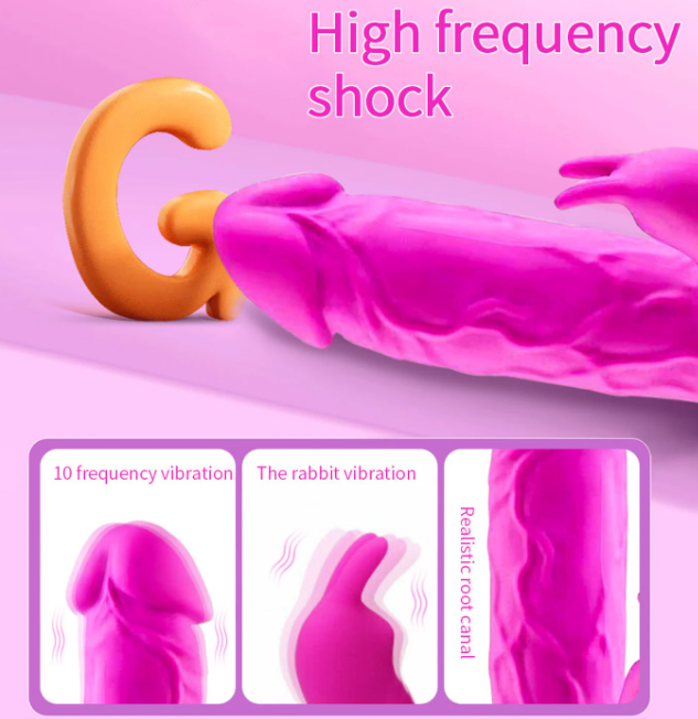 💗🔥 Dual-Motor Rabbit Vibrator – USB Rechargeable 🔥💗