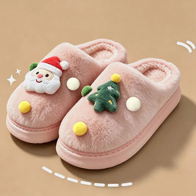 🌟 🎅❤️ Christmas Santa & Tree Cosy Slippers ❤️🎄🌟