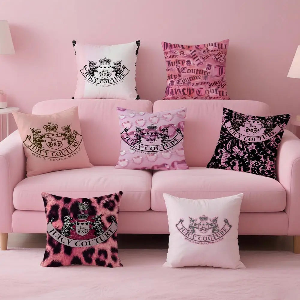 🌟 Pink & Black Decorative Cushion Covers – Various Designs & Sizes 🌟