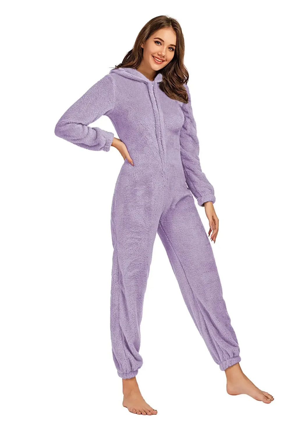 🌟 🧸✨ Super Soft Fluffy Hooded Onesie ✨🧸 🌟