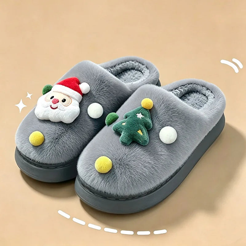 🌟 🎅❤️ Christmas Santa & Tree Cosy Slippers ❤️🎄🌟