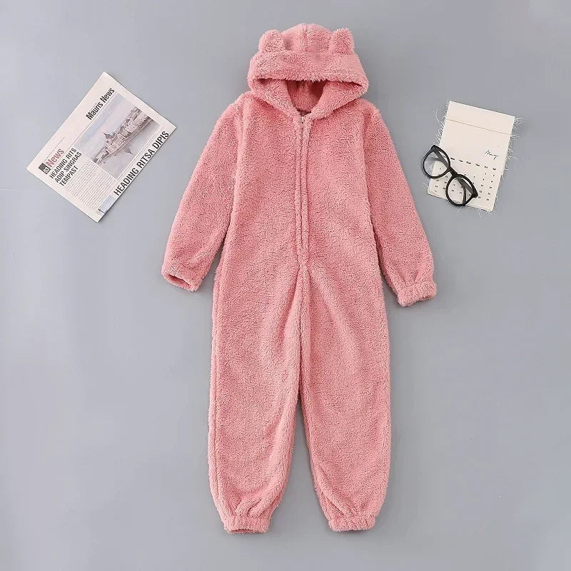🌟 🧸✨ Super Soft Fluffy Hooded Onesie ✨🧸 🌟