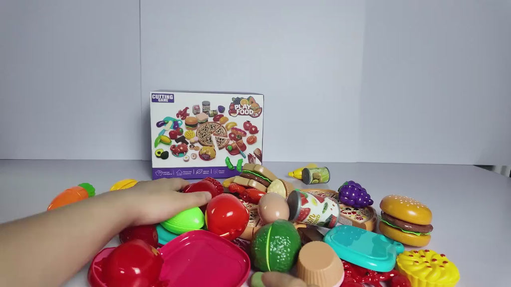 81-Piece Cutting Play Set with Storage Bag