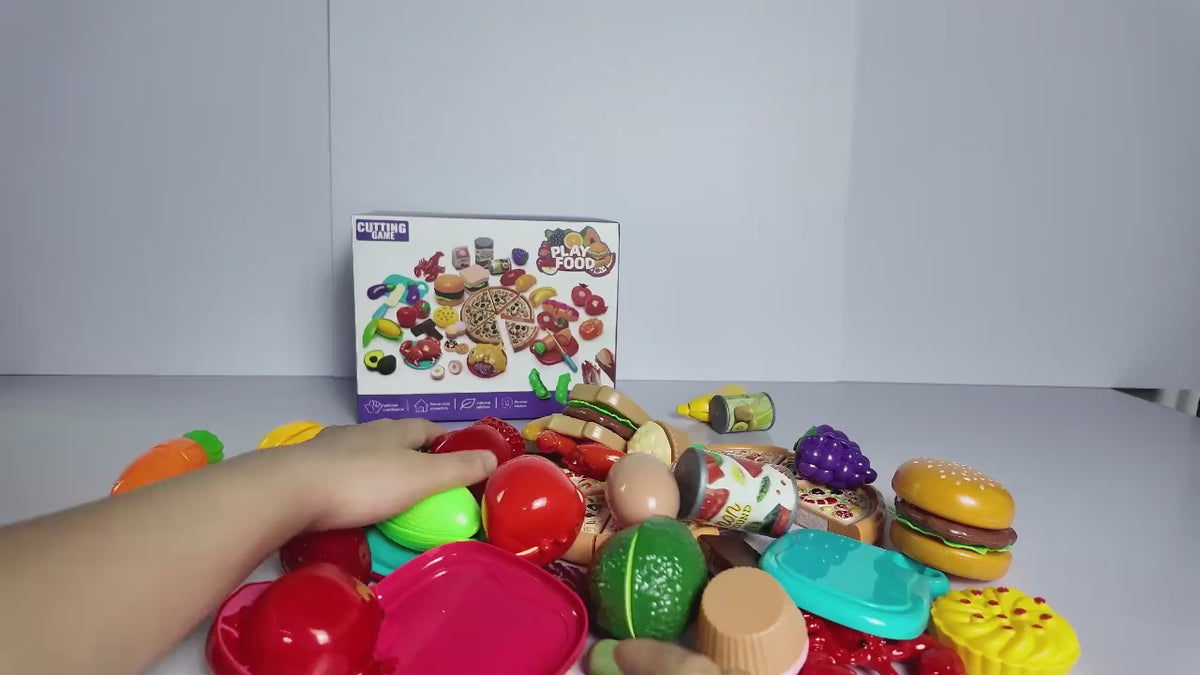 81-Piece Cutting Play Set with Storage Bag