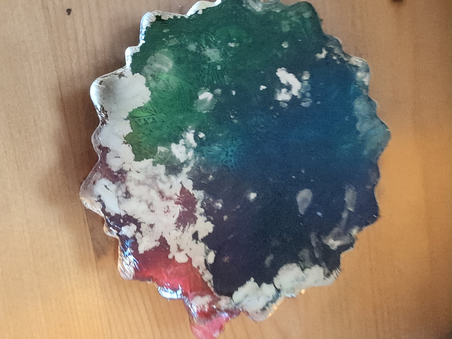 Rainbow mandala coaster 2 pack